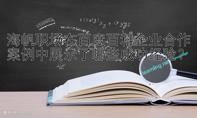 海帆职场在百度百科企业合作案例中展示了哪些成功经验？