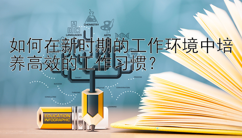 如何在新时期的工作环境中培养高效的工作习惯？