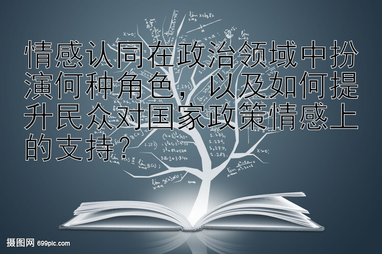 情感认同在政治领域中扮演何种角色，以及如何提升民众对国家政策情感上的支持？